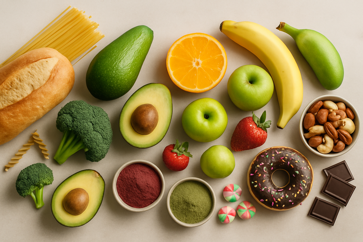 Elements of different diets