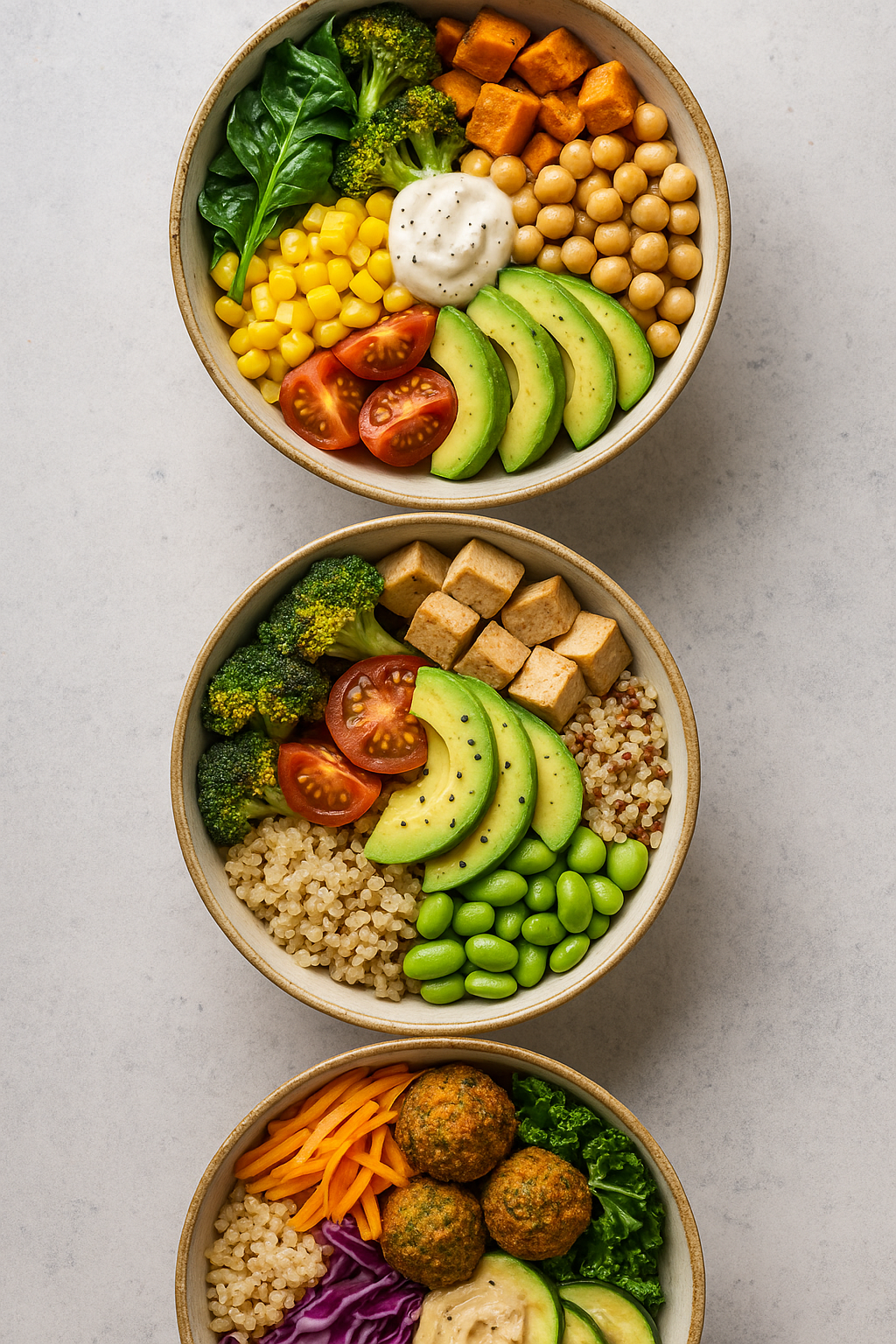 3 Vegan Bowls