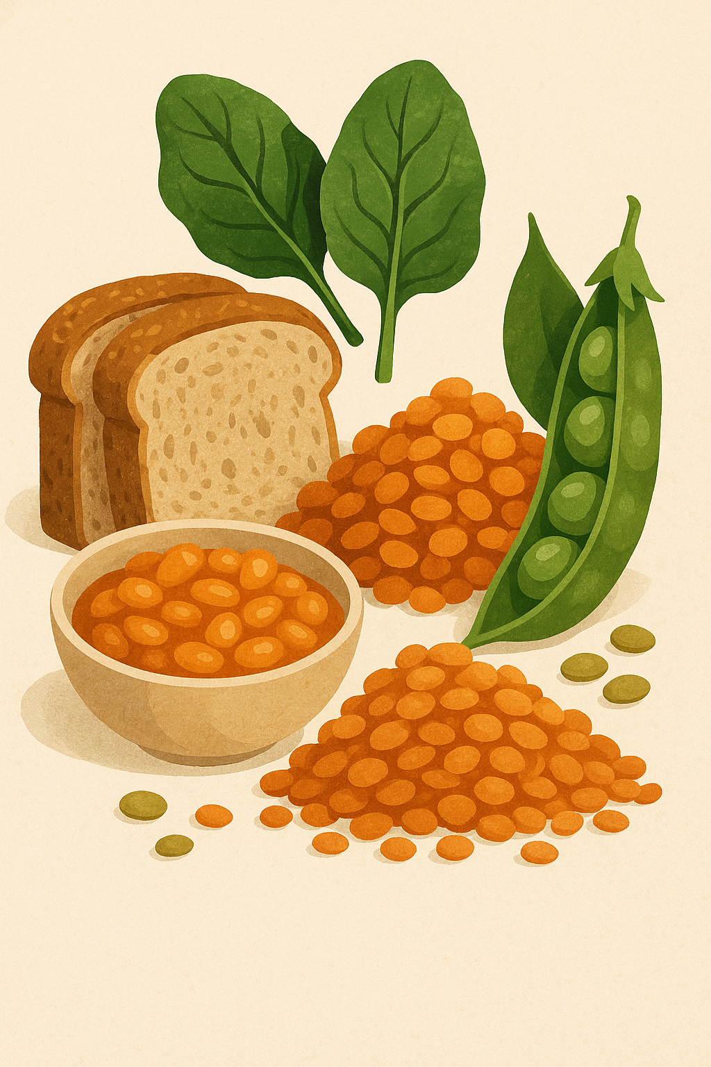 Variation of vegan fibre sources