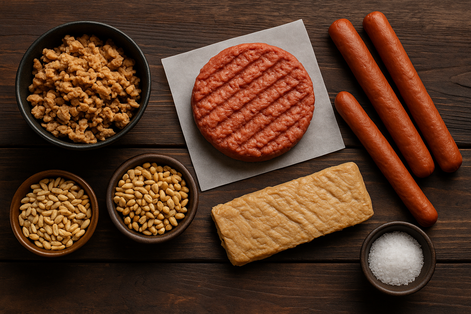 Variations of vegan meant alternatives