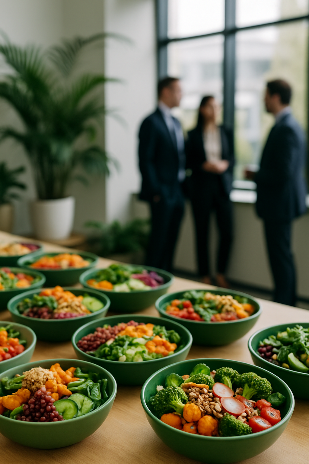 Many mycobowls on a business event